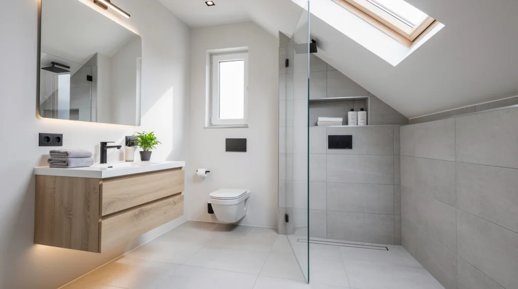 entretien salle de bain sous comble