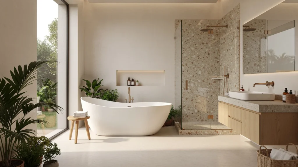 salle de bain naturel